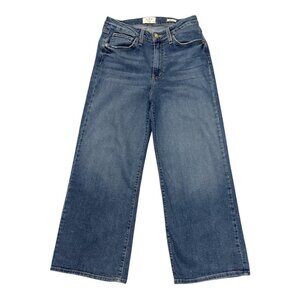 L.T.J. Genoa Wide Leg Crop Jeans Medium Wash READ Description for Sizing GUC